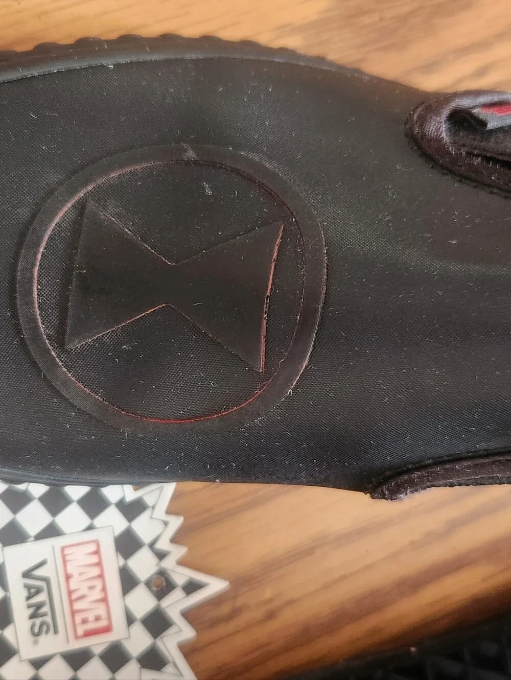 Vans black slip